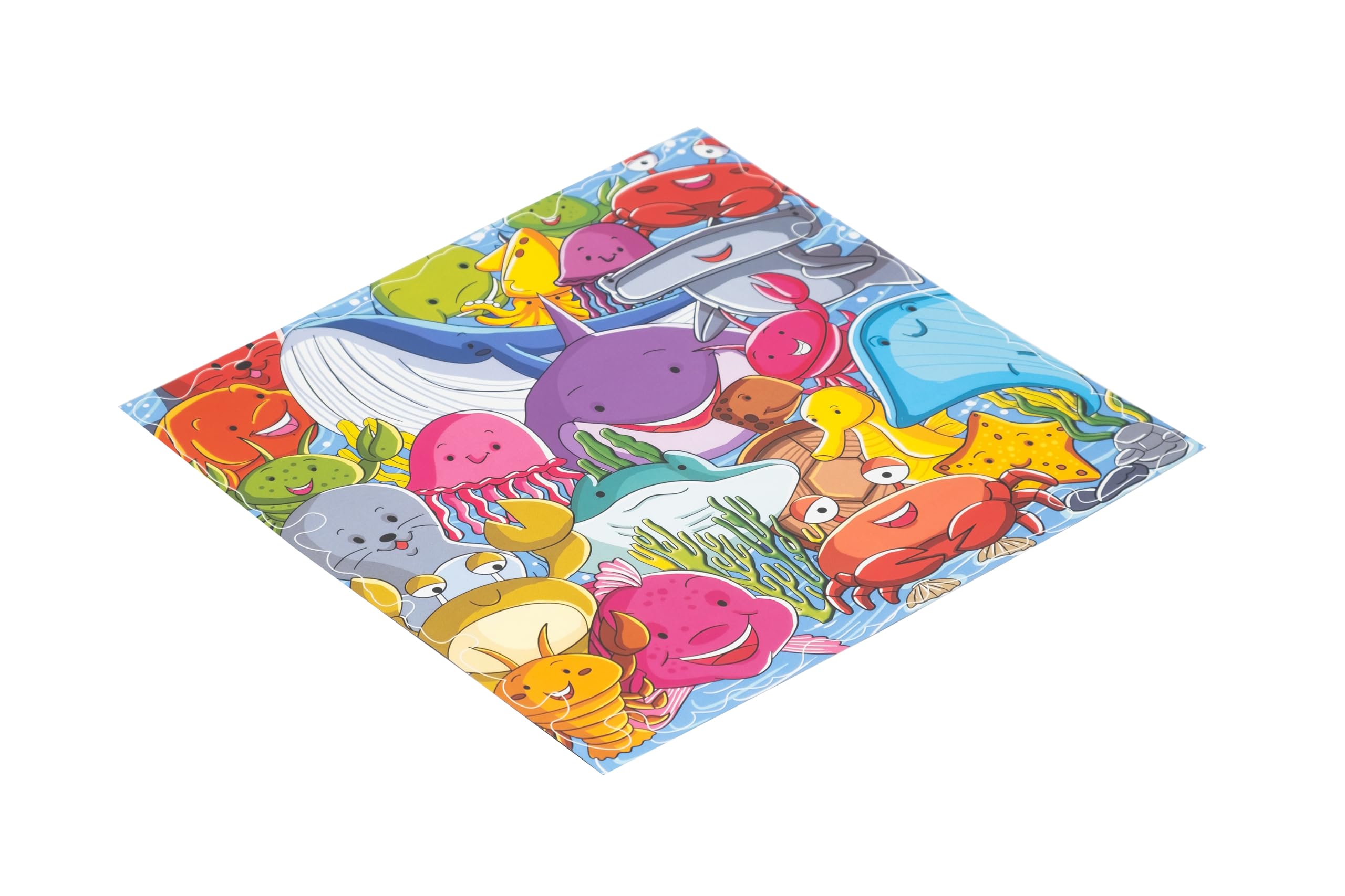 Unik Play Go Crazy Jigsaw Puzzle for Kids and Adults | Attractive Cartoon Print Puzzle with 2 Puzzle Trays for Age 6 to 99 Years-100 Pcs | Unique Pieces | Underwater Theme