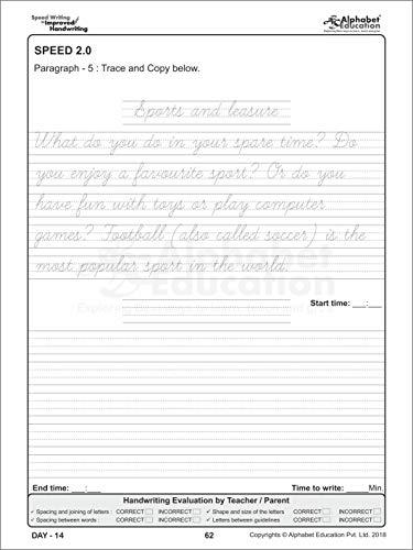 Cursive writing sample