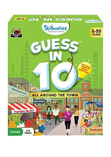 Skillmatics Card Game : Guess in 10 All Around The Town | Gifts for Ages 6 and Up | Super Fun for Travel & Family Game Night - Zigyasaw