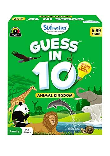 Skillmatics Card Game : Guess in 10 Animal Kingdom | Gifts for Ages 6 and Up | Super Fun for Travel & Family Game Night - Zigyasaw