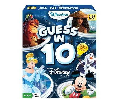 Skillmatics Card Game : Guess in 10 Disney Edition | Gifts for Ages 6 and Up | Super Fun Mickey Mouse, Lion King Game - Zigyasaw