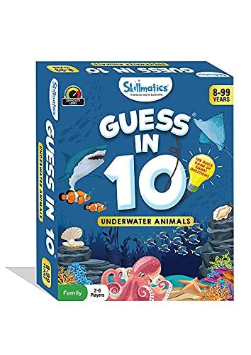 Skillmatics Card Game : Guess in 10 Underwater Animals | Gifts for Ages 8 and Up | Super Fun for Travel & Family Game Night - Zigyasaw