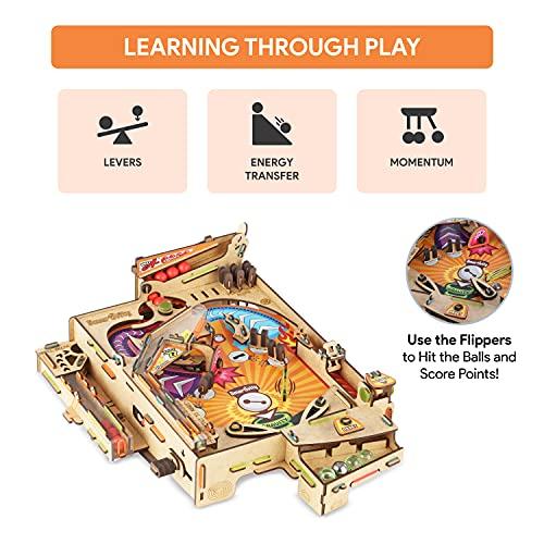 Smartivity Pinball Machine STEM DIY Fun Toy, Educational & Construction based Activity Game Kit for Kids 8 to 14, Best Gift for Boys & Girls, Learn Science Engineering Project, Made in India, By IIT Delhi Alumni - Zigyasaw