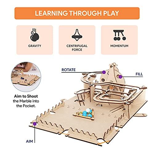 Smartivity Roller Coaster Marble Slide STEM DIY Fun Toys, Educational Construction based Activity Game for Kids 8 to 14, Gifts for Boys & Girls, Learn Science Engineering Project, Made in India - Zigyasaw