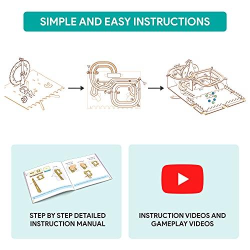 Smartivity Roller Coaster Marble Slide STEM DIY Fun Toys, Educational Construction based Activity Game for Kids 8 to 14, Gifts for Boys & Girls, Learn Science Engineering Project, Made in India - Zigyasaw