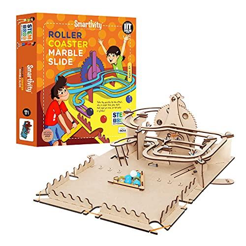 Smartivity Roller Coaster Marble Slide STEM DIY Fun Toys, Educational Construction based Activity Game for Kids 8 to 14, Gifts for Boys & Girls, Learn Science Engineering Project, Made in India - Zigyasaw