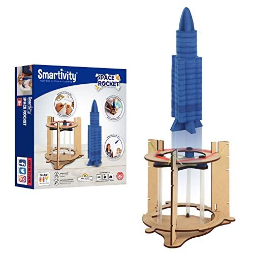 Smartivity Space Rocket STEM Toy, Educational & Construction based DIY Fun Activity Game for Kids 6 to 14, Gifts for Boys & Girls, Learn Science Engineering Project, Made in India by IIT Delhi Venture - Zigyasaw