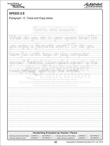 Speed Writing In Improved Handwriting - MR Script Writing - Book A (For Kids Age 6-9 Years) - Handwriting practice book in Marion Richardson writing script - Zigyasaw