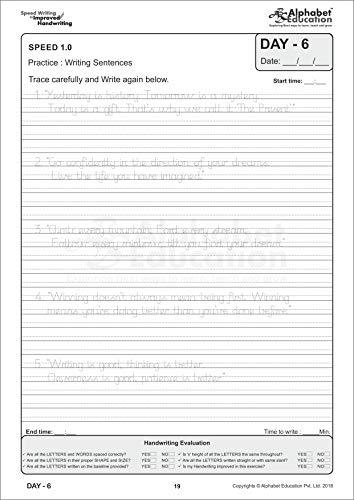 Speed Writing In Improved Handwriting - MR Script Writing - Book B (For age 9+ Years) - Handwriting practice book in Marion Richardson writing script - Zigyasaw