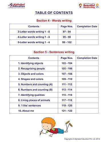 Teaching kids to write in Beautiful Handwriting (Print script) - From strokes to sentences - For age 2-6 years - ABC learning through pictures with words and sentences writing - Zigyasaw