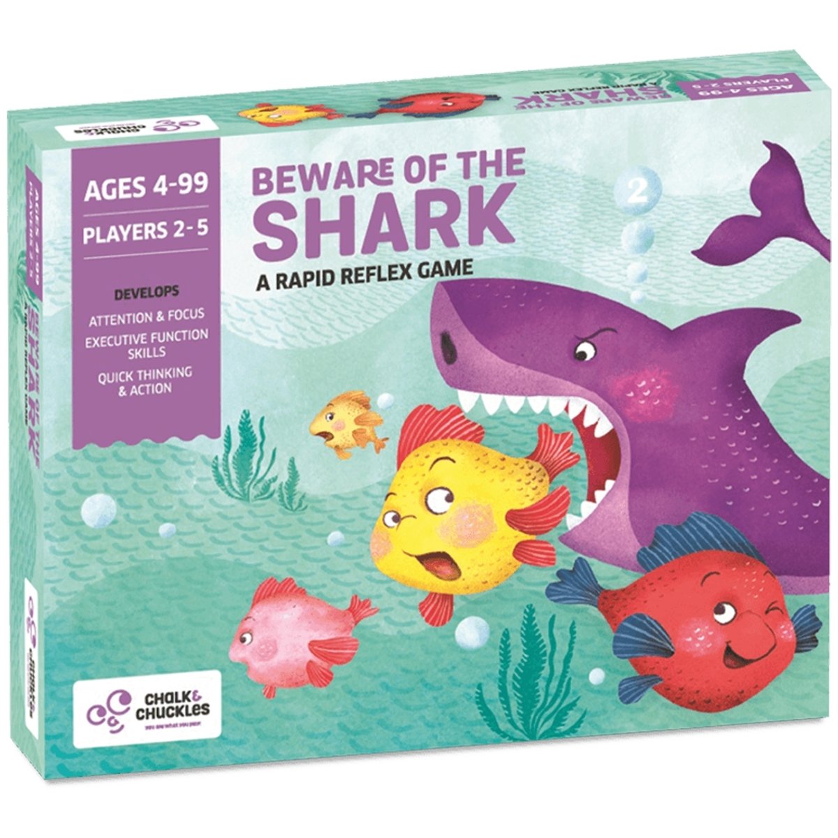 ZCC Beware of the sharks - a rapid reflex game, Age 4-99 freeshipping - Zigyasaw