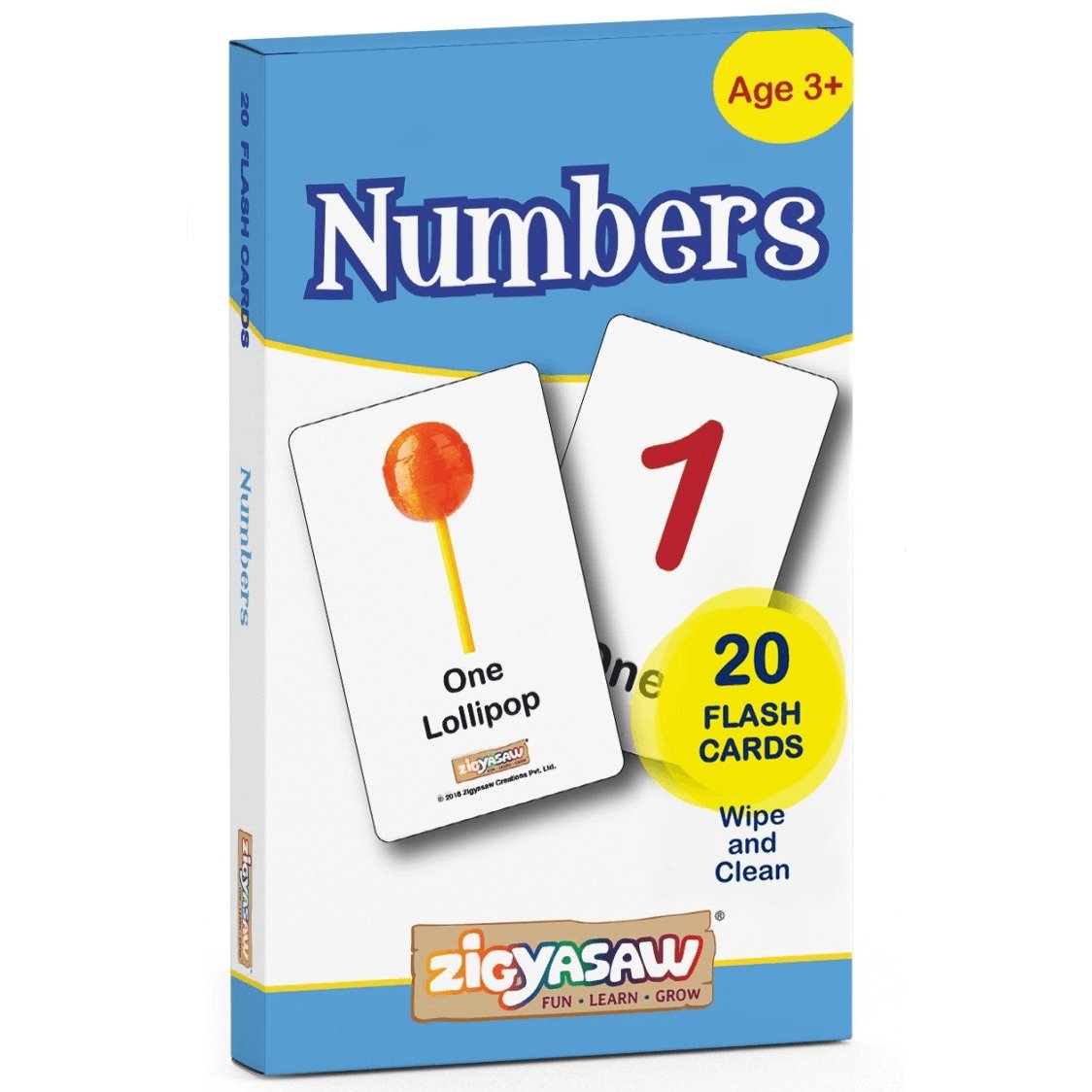Zigyasaw English Numbers educational flash cards freeshipping - Zigyasaw