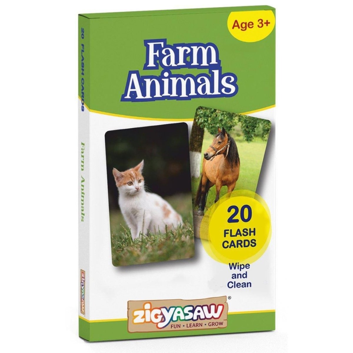 Zigyasaw Farm domestic animals educational flash cards freeshipping - Zigyasaw