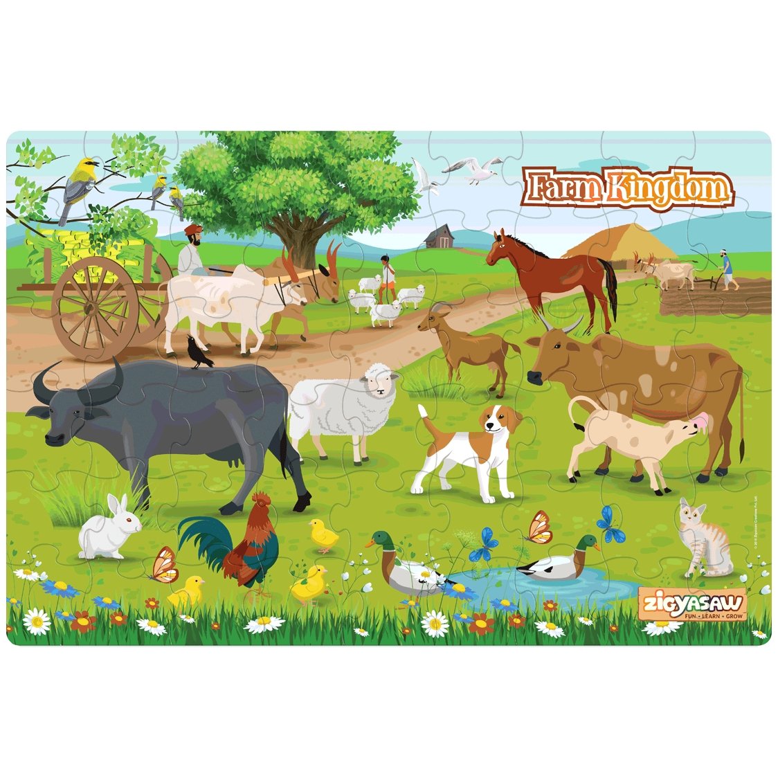 Zigyasaw Farm kingdom premium giant floor puzzle game freeshipping - Zigyasaw