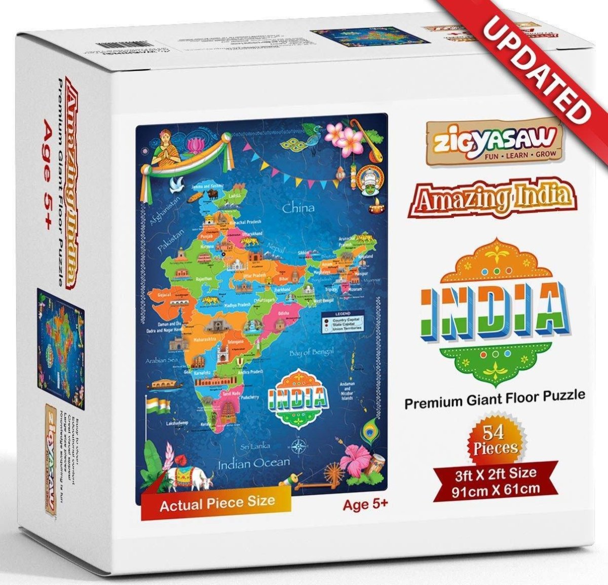 Zigyasaw India Premium Giant Floor Puzzle Game freeshipping - Zigyasaw