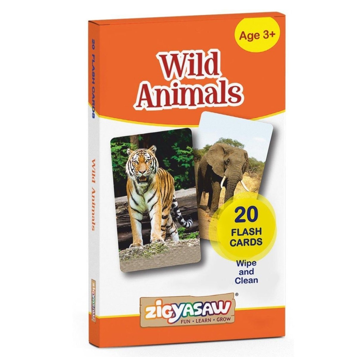 Zigyasaw Wild animals educational flash cards freeshipping - Zigyasaw