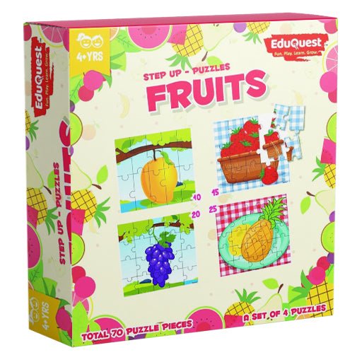 ZZ Eduquest Step Up puzzles combo - Fruits and Vegetables - Zigyasaw