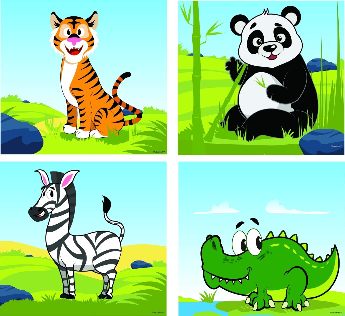 ZZ Eduquest Step Up puzzles combo - Pet, Farm, Ocean Wild Animals freeshipping - Zigyasaw